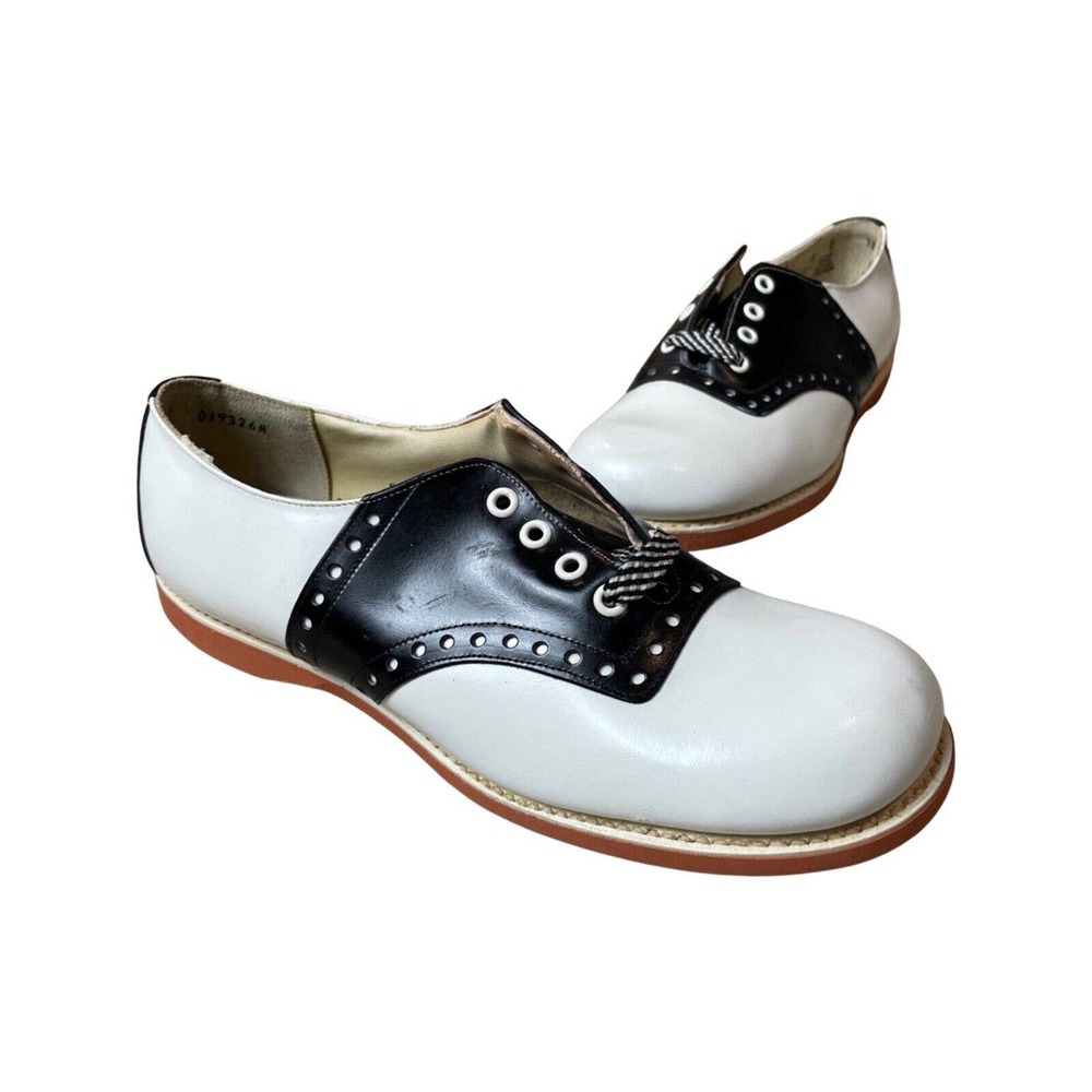 Authentic 1950's Vintage Saddle Shoes BILTRITE Sole Rockabilly Size 6.5 NEW